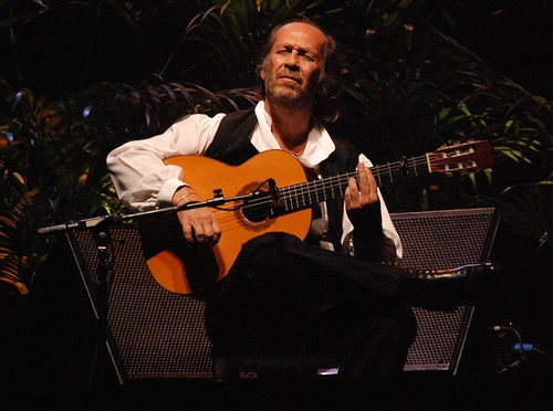 Flamenco guitar player